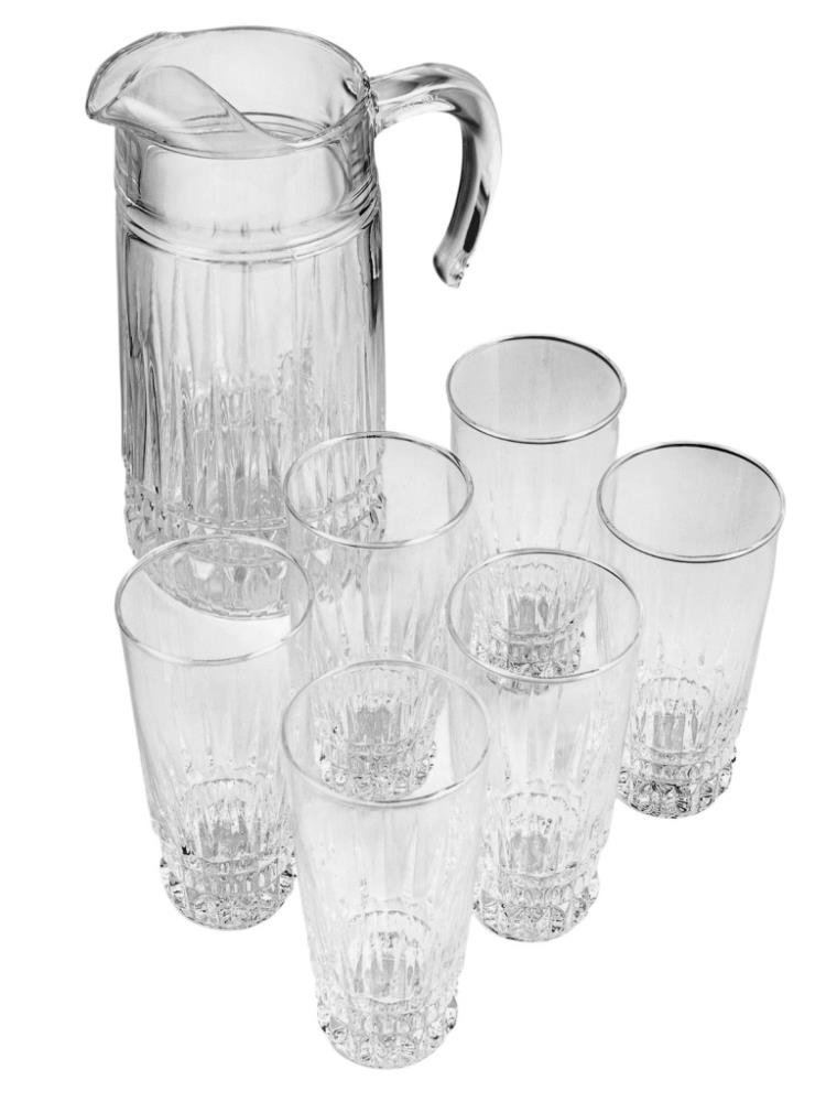 IMPERATOR Набор питьевой кувшин 1.6л + 6 стаканов высоких 310мл