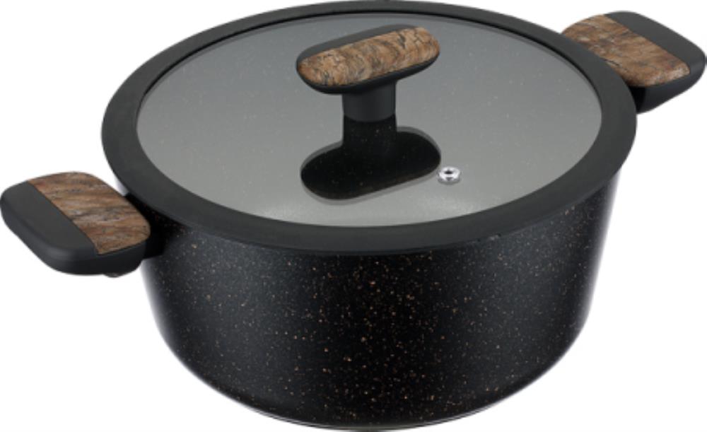 62-1424 Кастрюля 4,3л с крышкой 24см Linea ALBERO (индукция)