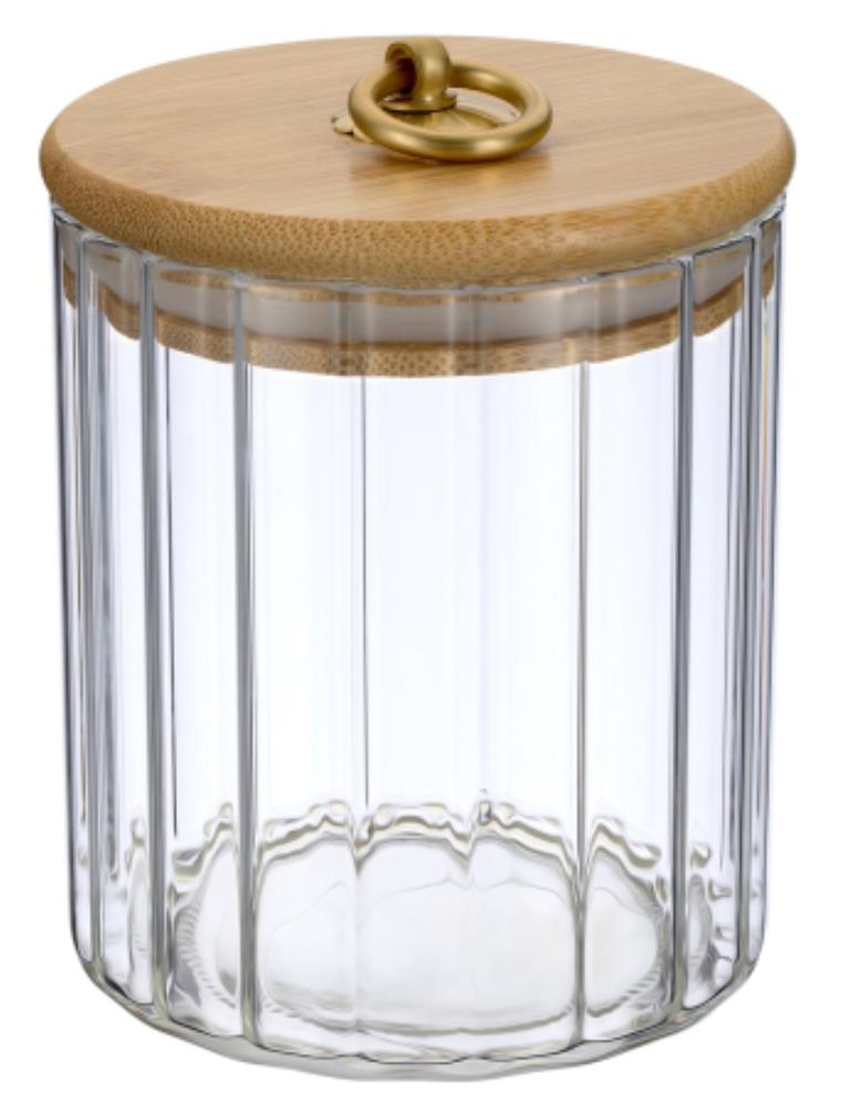 93-HO-TO-01-550 Банка стеклянная с бамбуковой крышкой, 550 мл, Linea TORRE боросиликатное стекло, бамбук 93-HO-TO-01-550 Банка стеклянная с бамбуковой крышкой, 550 мл, Linea TORRE боросиликатное стекло, бамбук