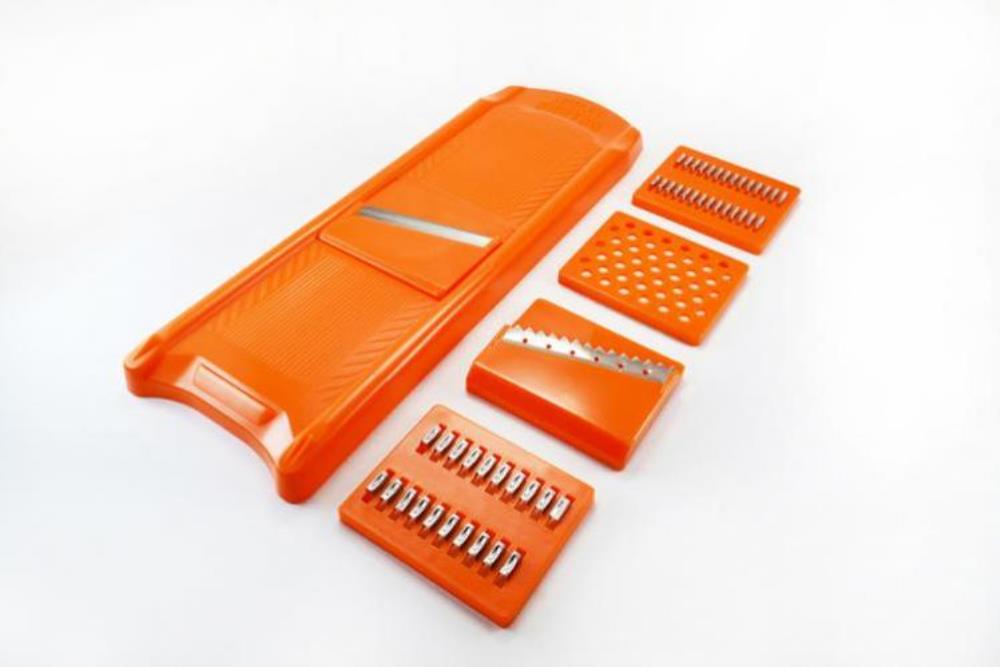 Овощерезка оранжевая, 5 ножей, полистирол со стальным ножом Овощерезка оранжевая, 5 ножей, полистирол со стальным ножом