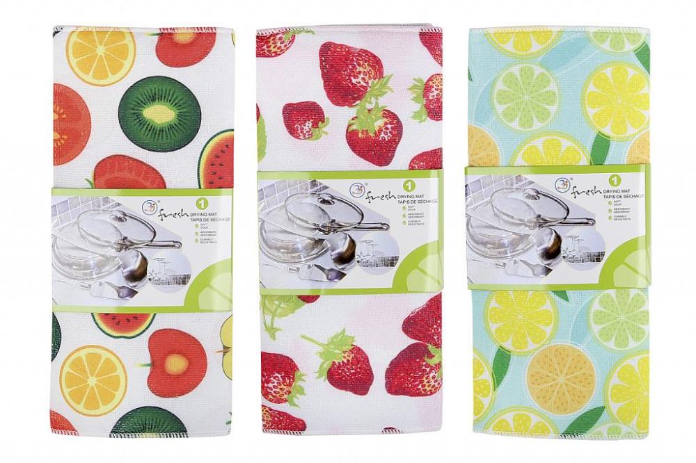 Коврик для сушки посуды микс  38х50см кратно 1