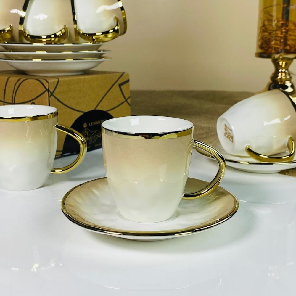 122-115 Кофейный набор 12пр. 110мл TORONTO CREAM в под.уп.(х12)Фарфор 122-115 Кофейный набор 12пр. 110мл TORONTO CREAM в под.уп.(х12)Фарфор