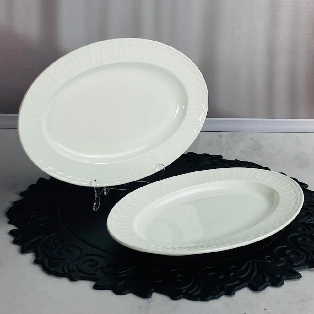 102-173 Набор из 2 овальных блюд 25,5х16,5х2см СЕРЕНА в под.уп.(х16)Фарфор