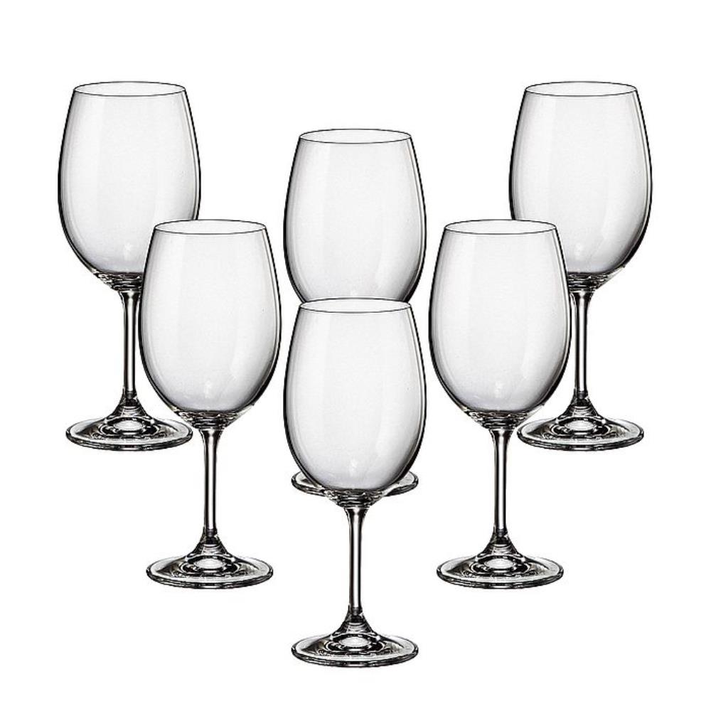 Набор бокалов для вина Crystalite Bohemia Sylvia/Klara 450 мл (6 шт)