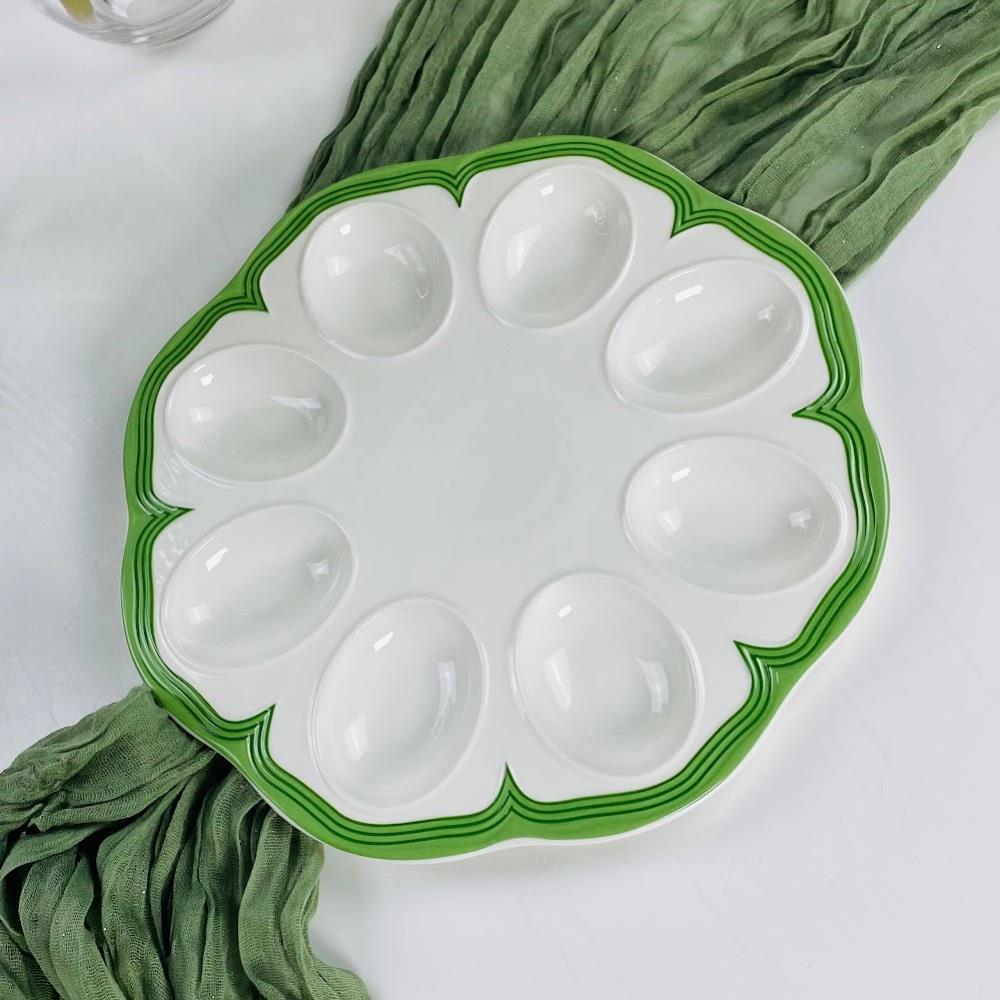 305-427 Пасхальное блюдо для яиц 24см  в под.уп.(х16)