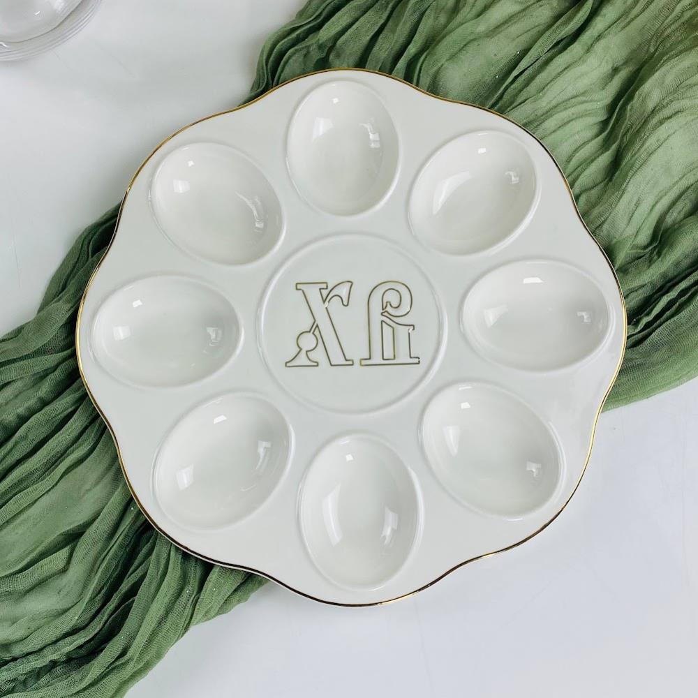 305-363 Пасхальное блюдо для яиц 24см в под.уп.(х16)