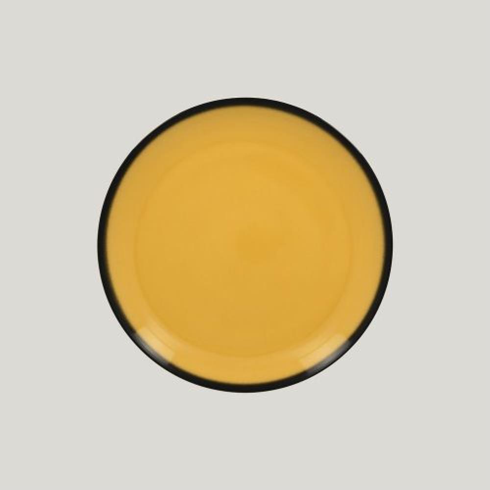 RAK Porcelain LEA Yellow Тарелка круглая  27 см (желтый цвет)