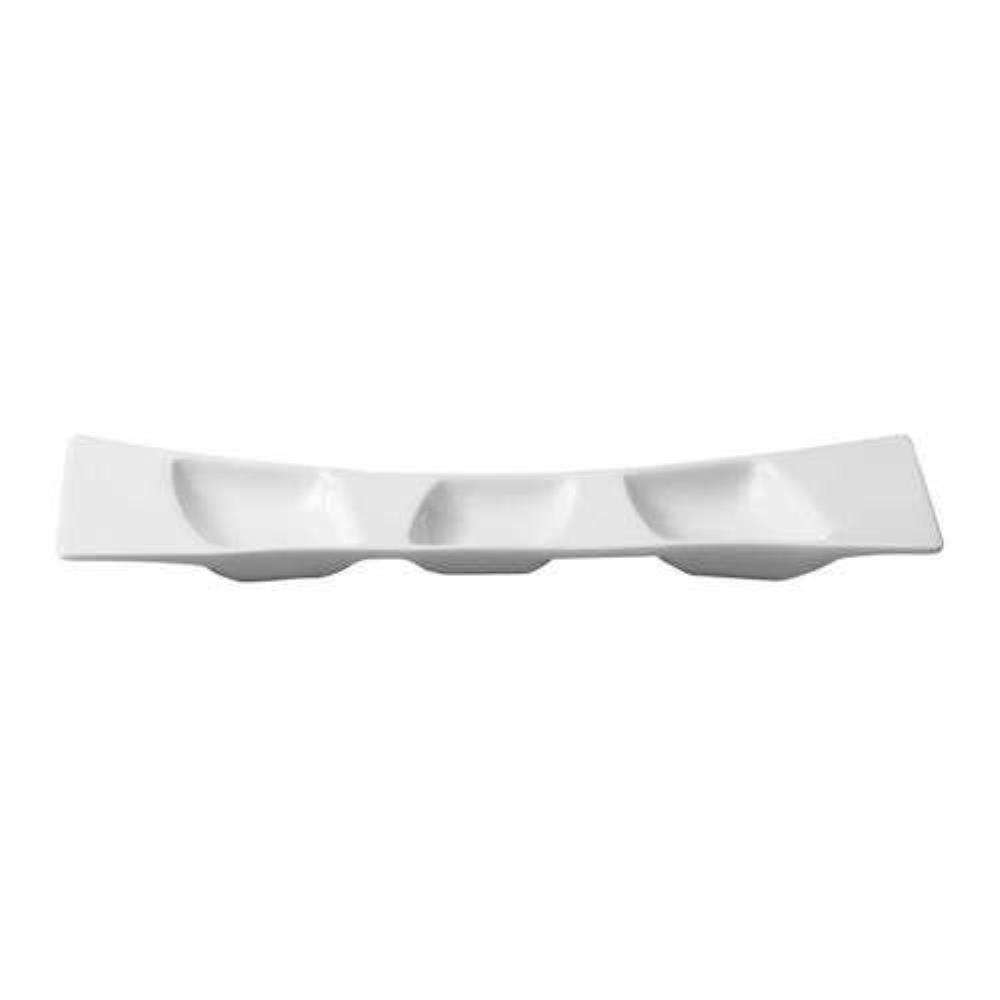 RAK Porcelain Mazza прямоугольная Тарелка , 3 секции, 26*7,5 см