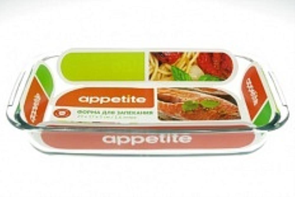 Форма стекл прям 23x15x4см/0,7л ТМ Appetite