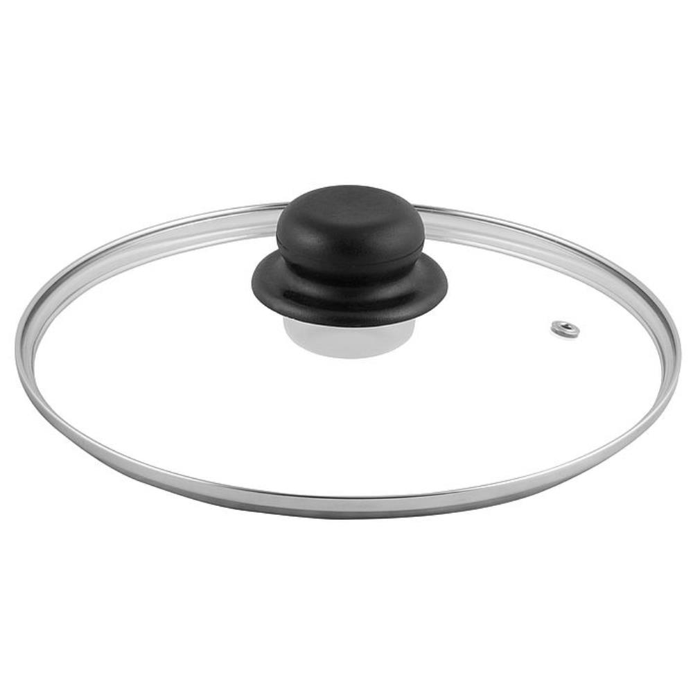 Крышка стекл метал обод пласт кнопка 22см TM Appetite