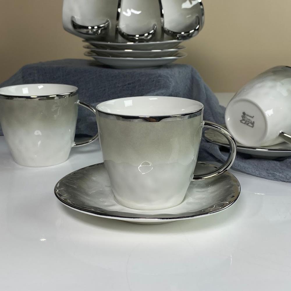 122-118 Чайный набор 12пр. 270мл TORONTO GREY в под.уп.(х6)Фарфор 122-118 Чайный набор 12пр. 270мл TORONTO GREY в под.уп.(х6)Фарфор