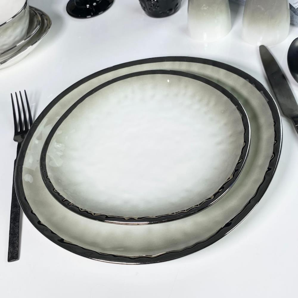 122-121 Набор из 2 тарелок 21х19,5х2,5см TORONTO CREAM в под.уп.(х16)Фарфор 122-121 Набор из 2 тарелок 21х19,5х2,5см TORONTO CREAM в под.уп.(х16)Фарфор