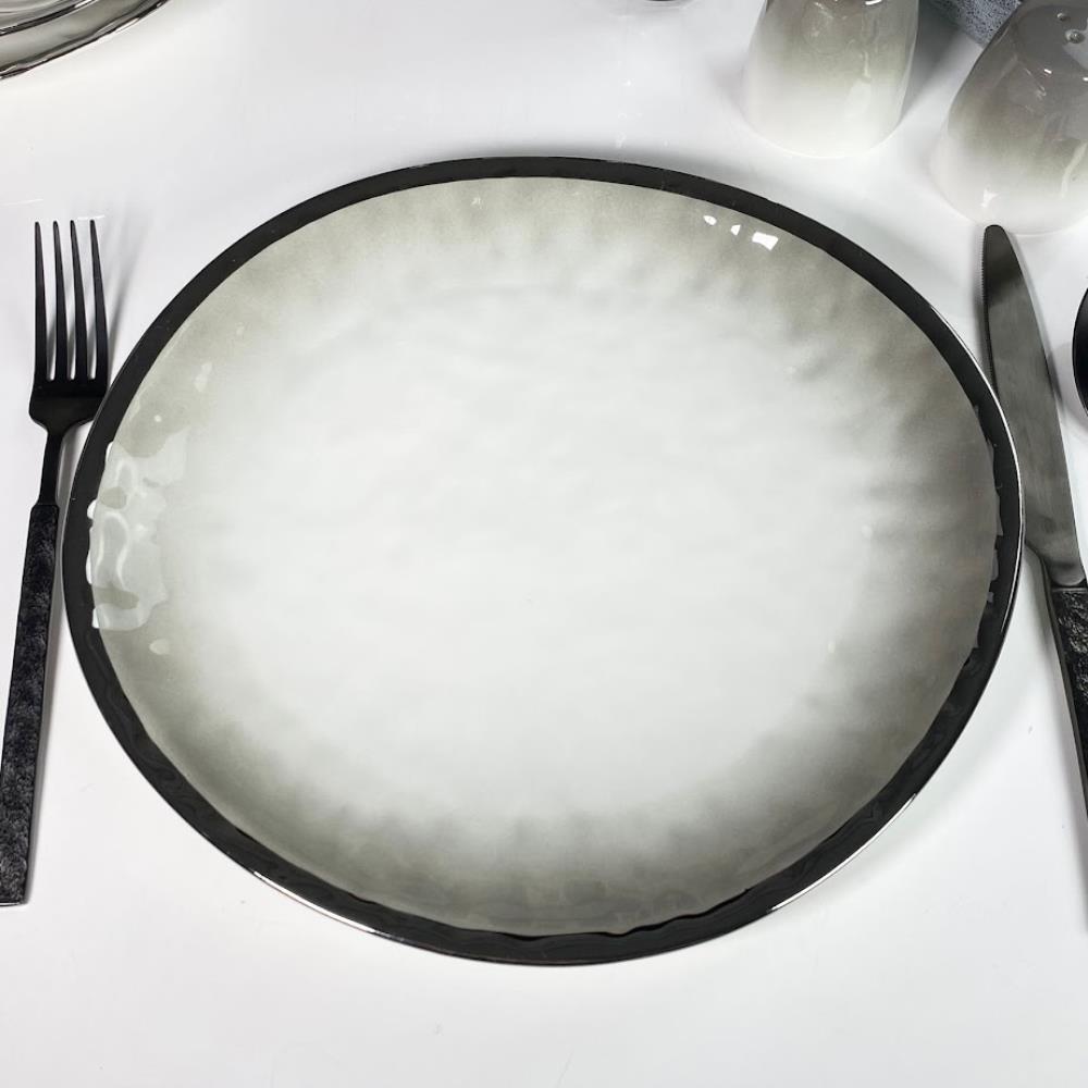 122-124 Набор из 2 тарелок 27х25х2,5смTORONTO GREY в под.уп.(х12)Фарфор 122-124 Набор из 2 тарелок 27х25х2,5смTORONTO GREY в под.уп.(х12)Фарфор