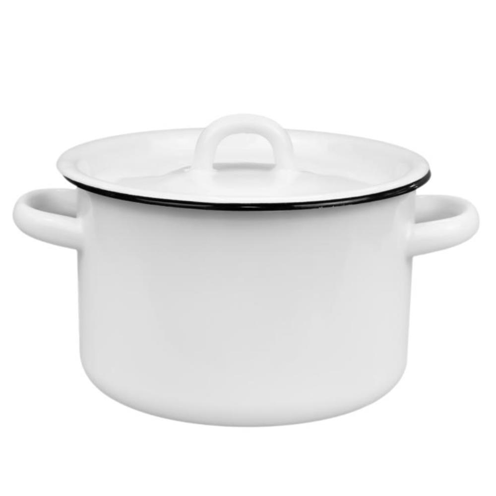 Кастрюля эмал цил 5,5л  без рис С41617, С41617.П,С41617.3,С41617.СГ  /СИБИРСКИЕ ТОВАРЫ код 60064949