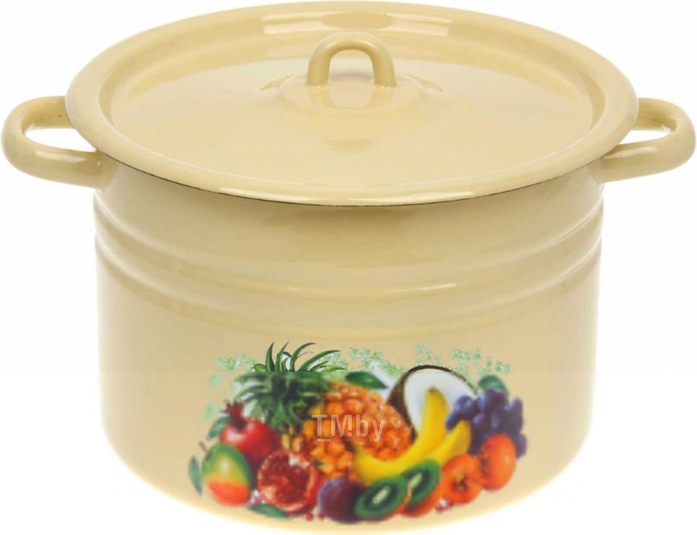 Кастрюля эмал цил 8,0л с рис С1620, С1620.П,С1620.3,С1620.П*80 /СИБИРСКИЕ ТОВАРЫ код 60064952
