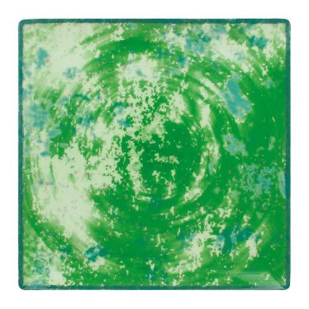 RAK Porcelain Peppery Тарелка квадратная 27*27 см, h 2,6 см, зеленый цвет
