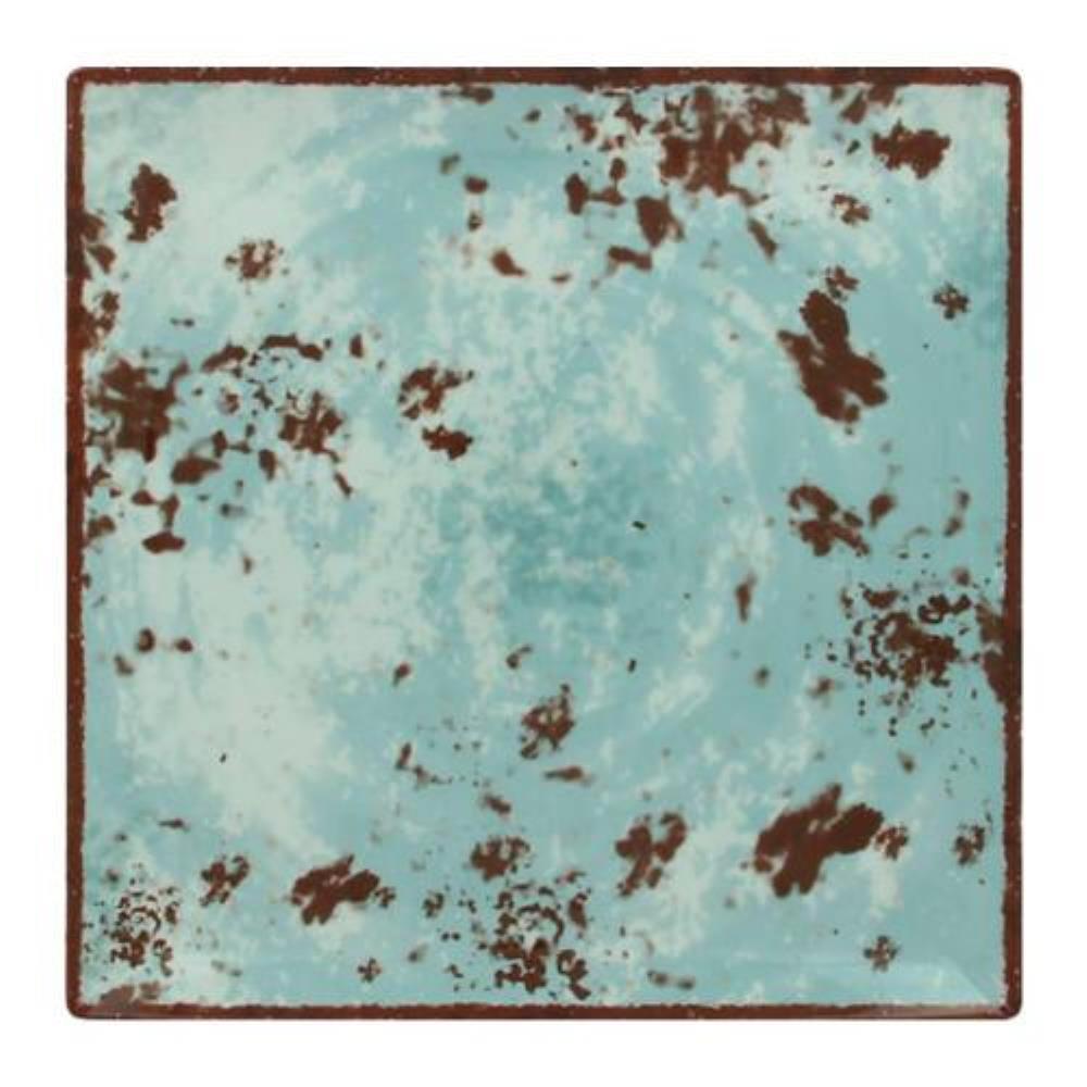 RAK Porcelain Peppery Тарелка квадратная 30*30 см, h 2 см, голубой цвет