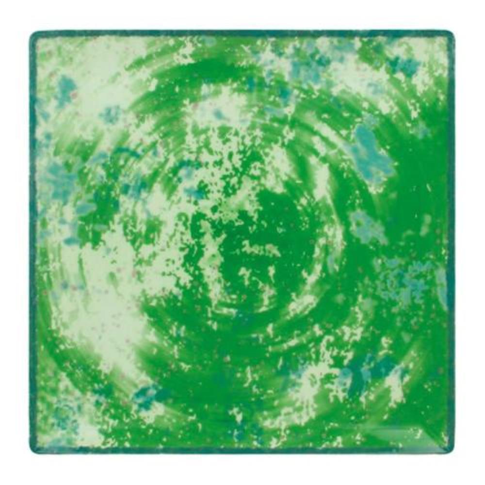 RAK Porcelain Peppery Тарелка квадратная 30*30 см, h 2 см, зеленый цвет