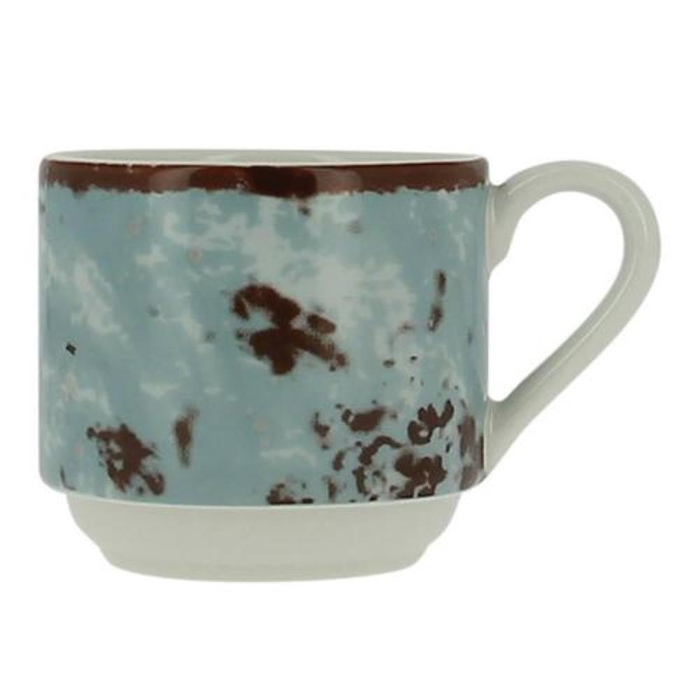 RAK Porcelain Peppery Чашка для эспрессо 90 мл штабелируемая, голубой цвет