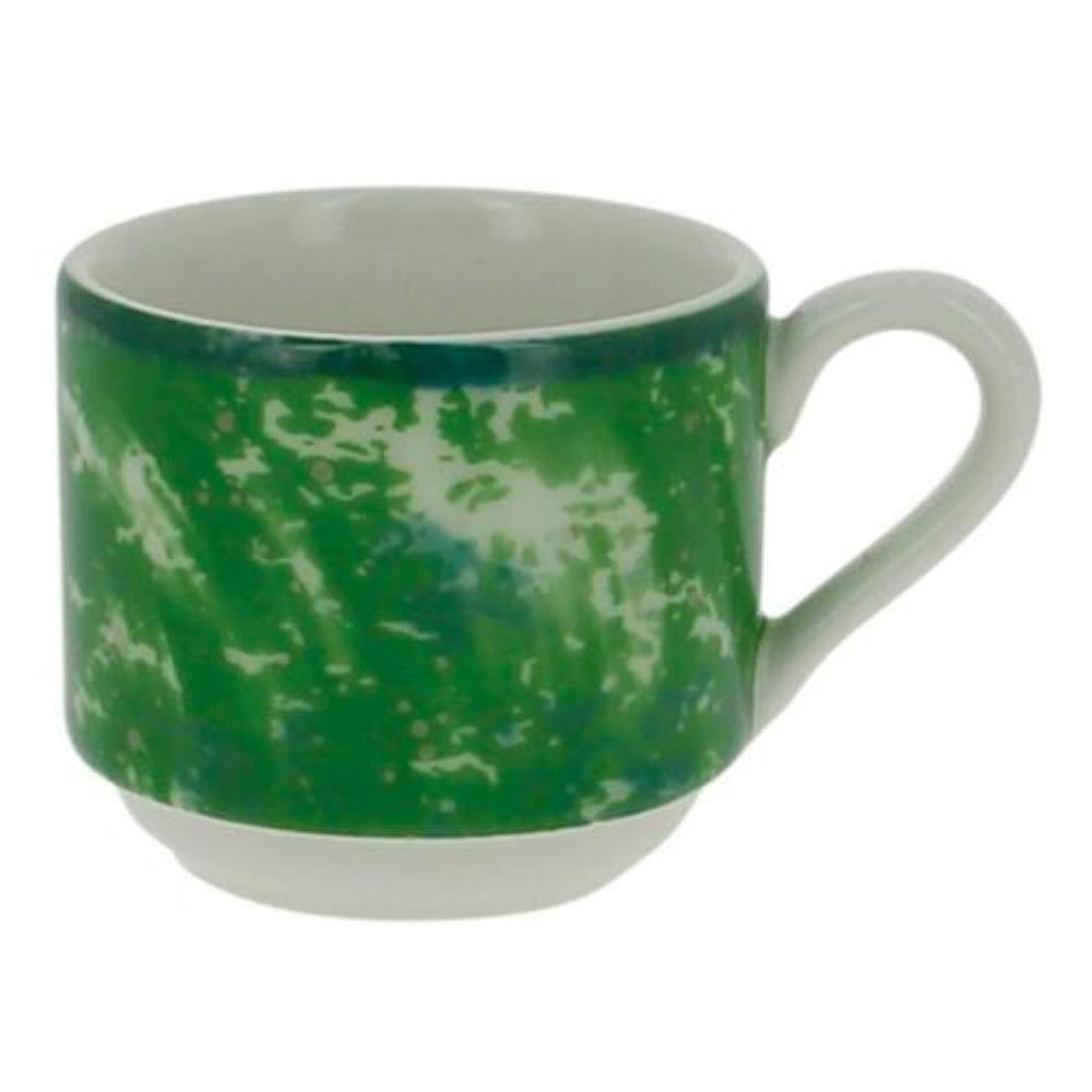 RAK Porcelain Peppery Чашка для эспрессо 90 мл штабелируемая, зеленый цвет