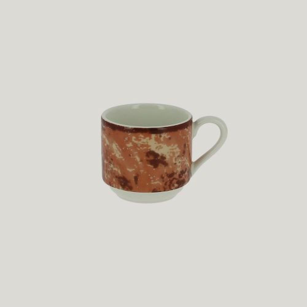 RAK Porcelain Peppery Чашка для эспрессо 90 мл штабелируемая, красный цвет