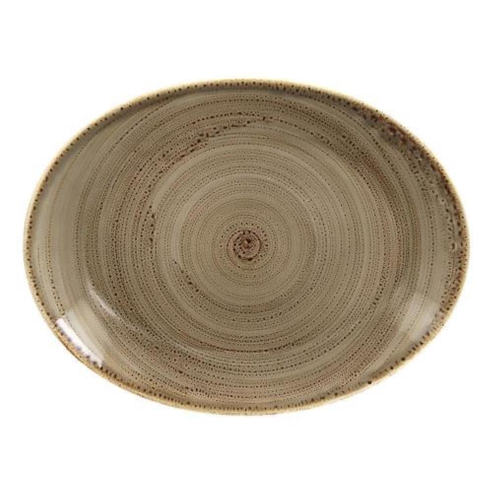 RAK Porcelain Twirl Alga Овальная тарелка 36*27 см