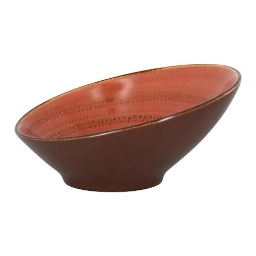 RAK Porcelain Twirl Coral Ассиметричная тарелка 650 мл, 22*9 см
