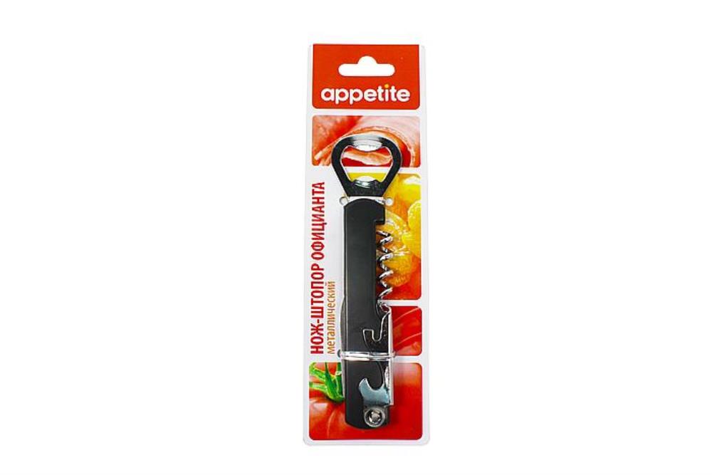 Нож-штопор официанта метал TM Appetite