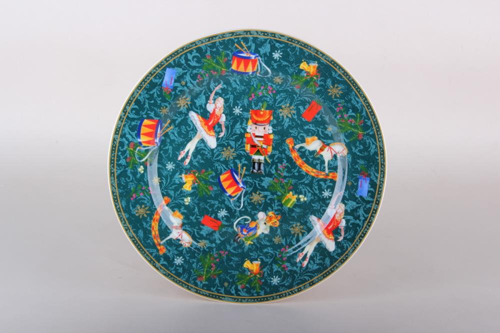Щелкунчик и мышиный король, зеленый Тарелка обеденная 24см  кратно 6, шт