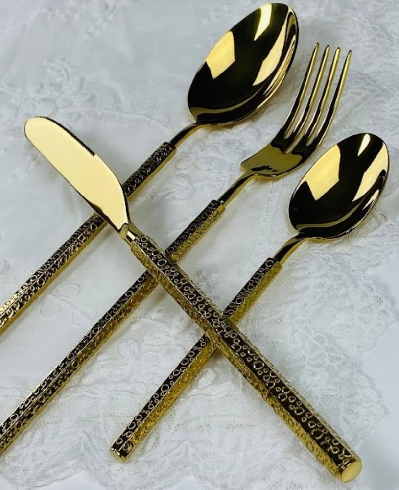 197-048 Набор столовых приборов 4пр. в под.уп.(х32)Металл