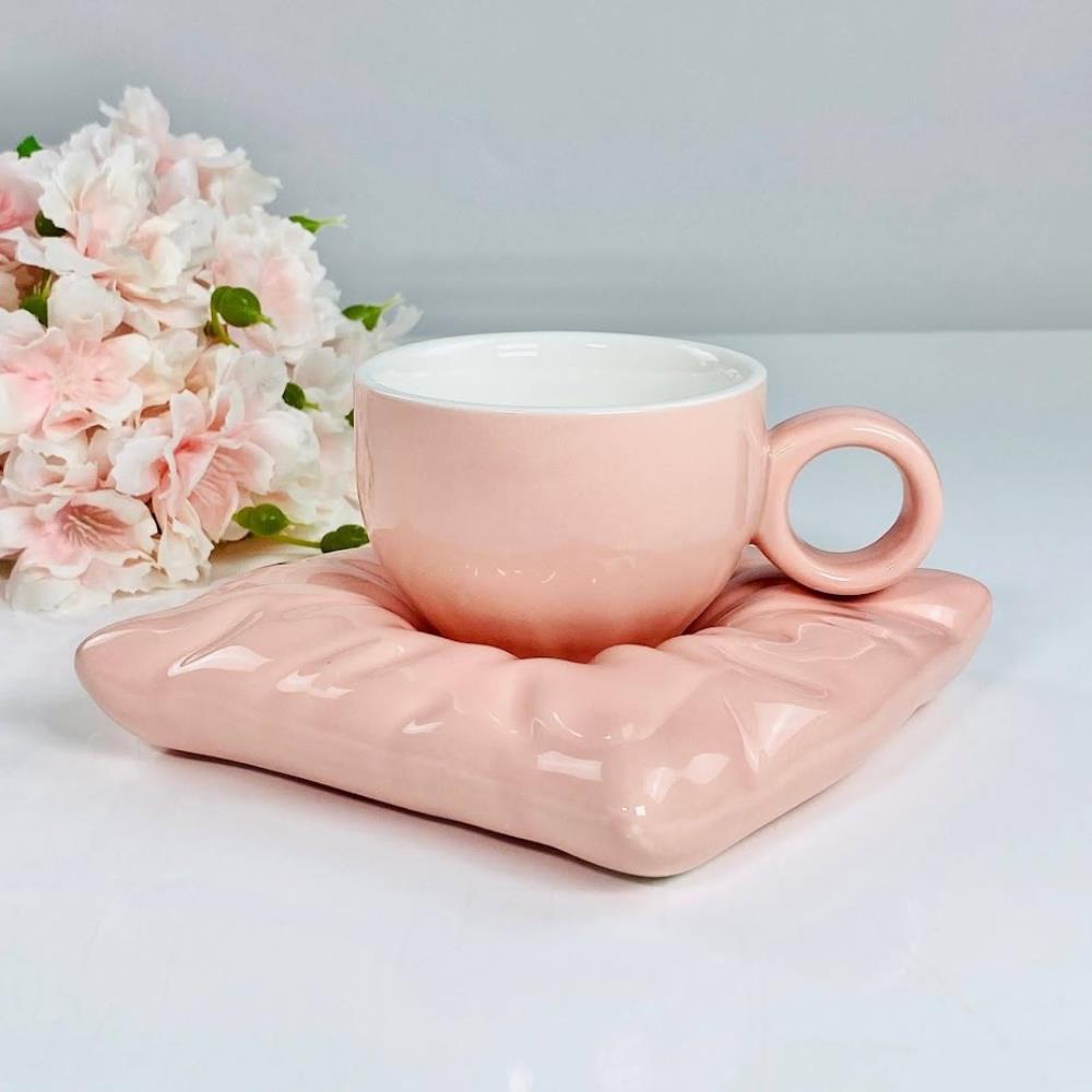 164-064 Чашка 220мл с блюдцем в под.уп.(х24)Фарфор