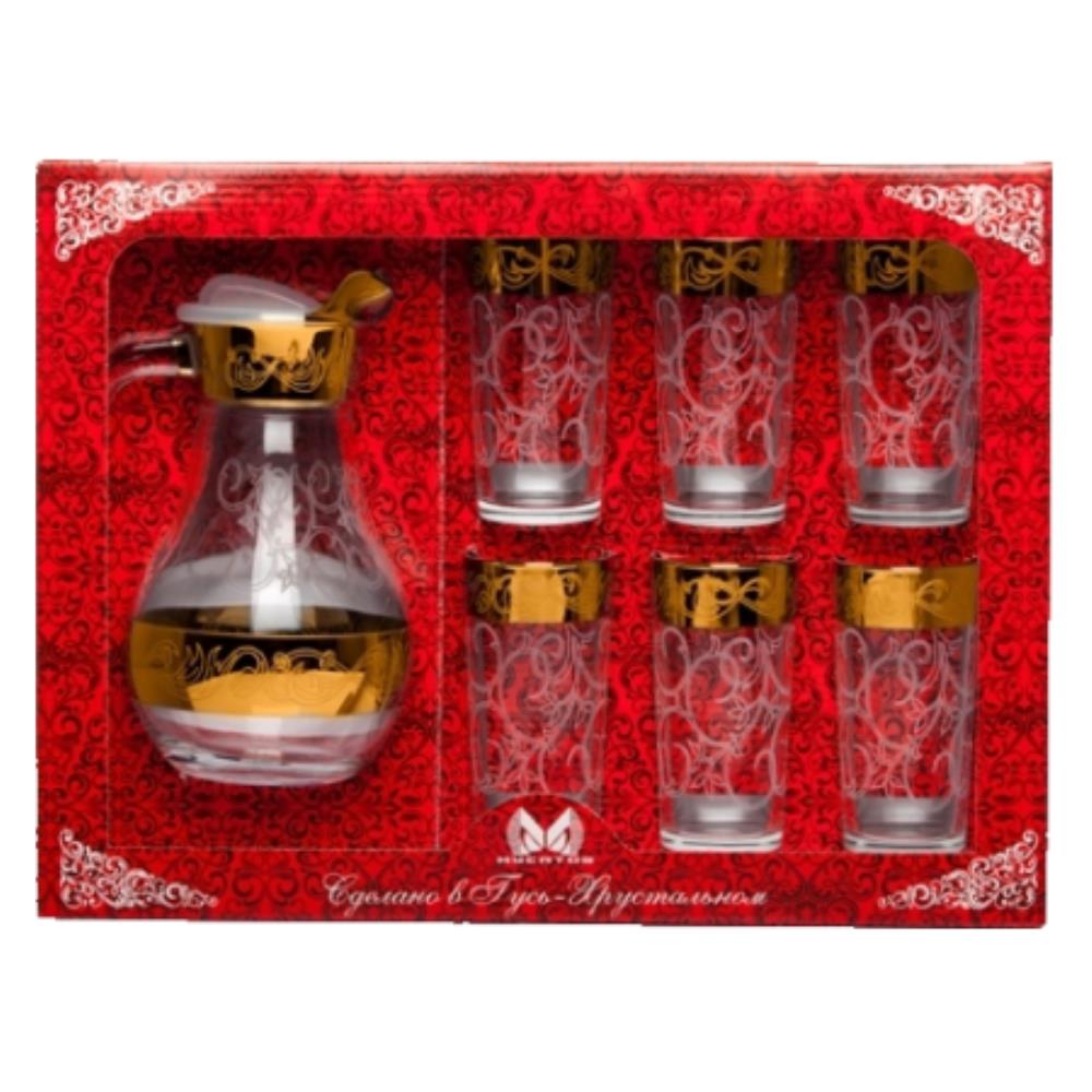 MS944+1256-04 Набор 7 пр. кувшин + стаканы Шарм стекло (х3) MS944+1256-04 Набор 7 пр. кувшин + стаканы Шарм стекло (х3)