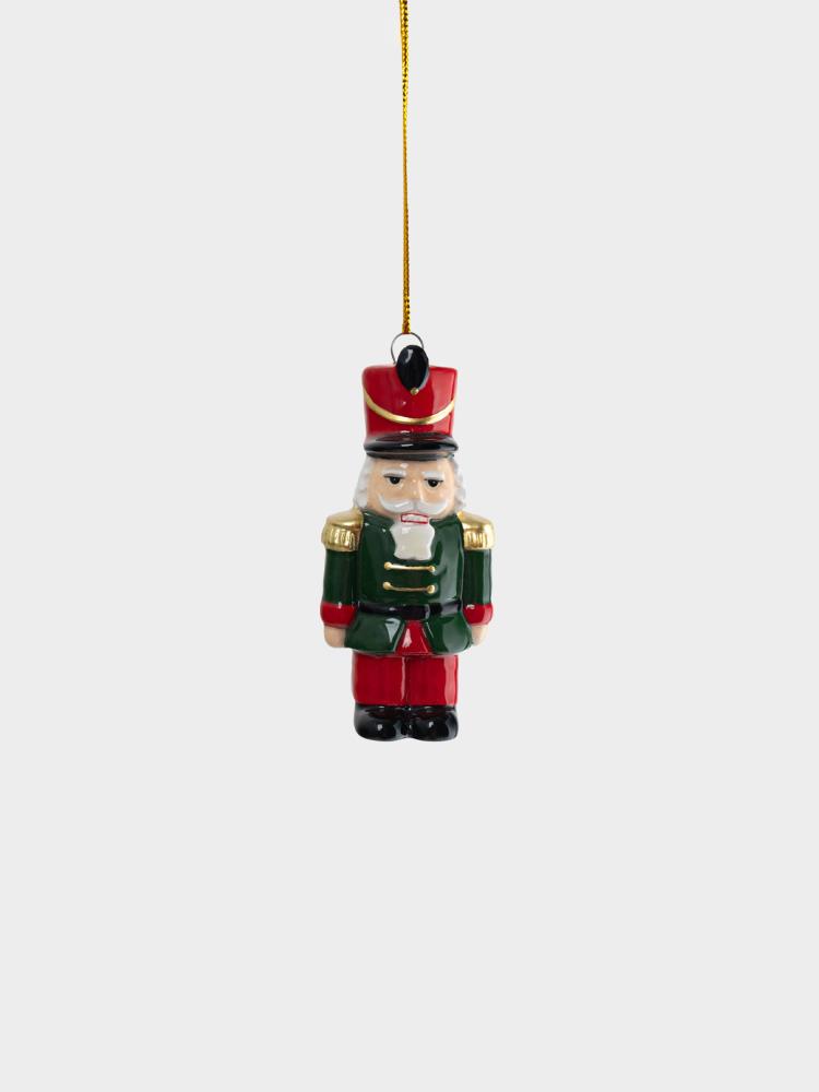 Игрушка елочная, 8 см, керамика D, Щелкунчик, Nutcracker
