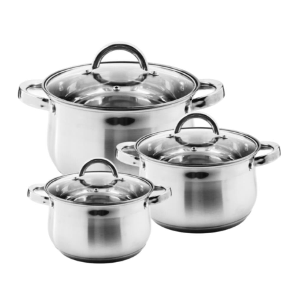 1629-2-3 Кастрюля 3л нерж/ст с крышкой (х1)