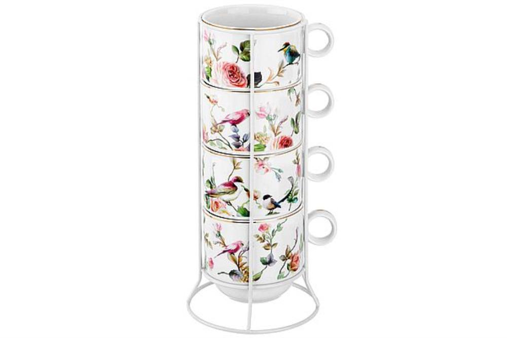 Набор 4 кружек 300 мл 12*9*8 см 