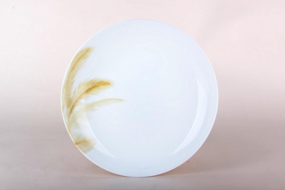 Золотое перо Тарелка глубокая 23см/780мл стеклокерамика кратно 6