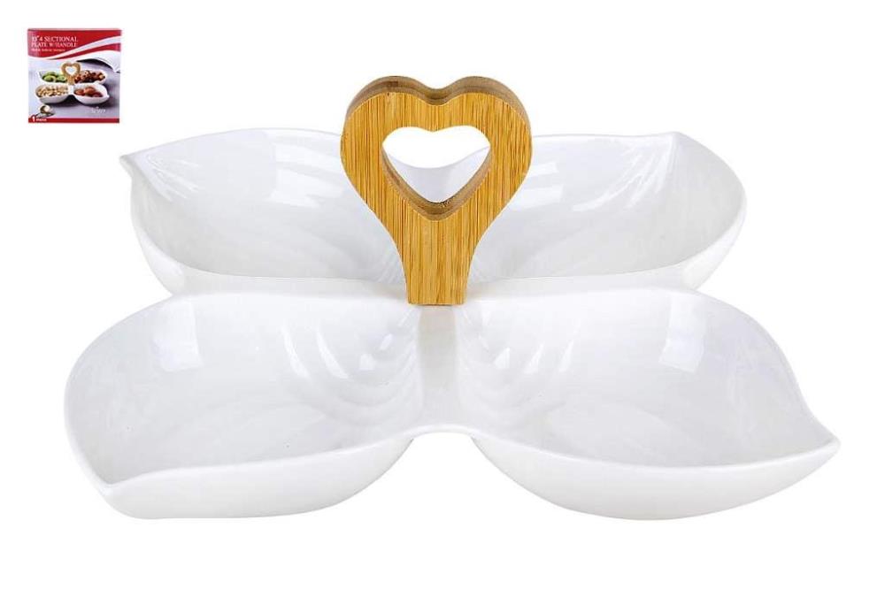 Менажница 4-х секционная 25.5см