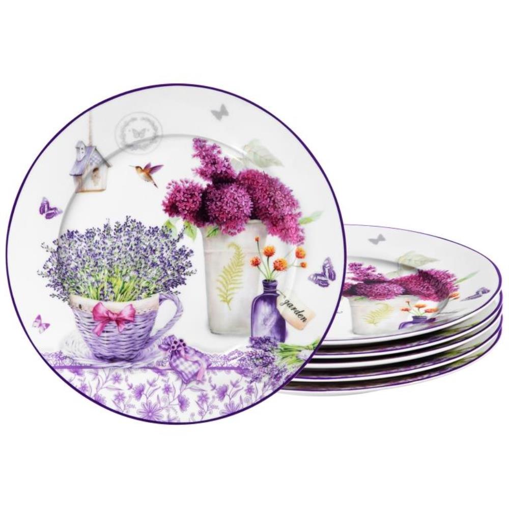 Набор тарелок для десерта 6 пр. 19*19*2 см Набор тарелок для десерта 6 пр. 19*19*2 см