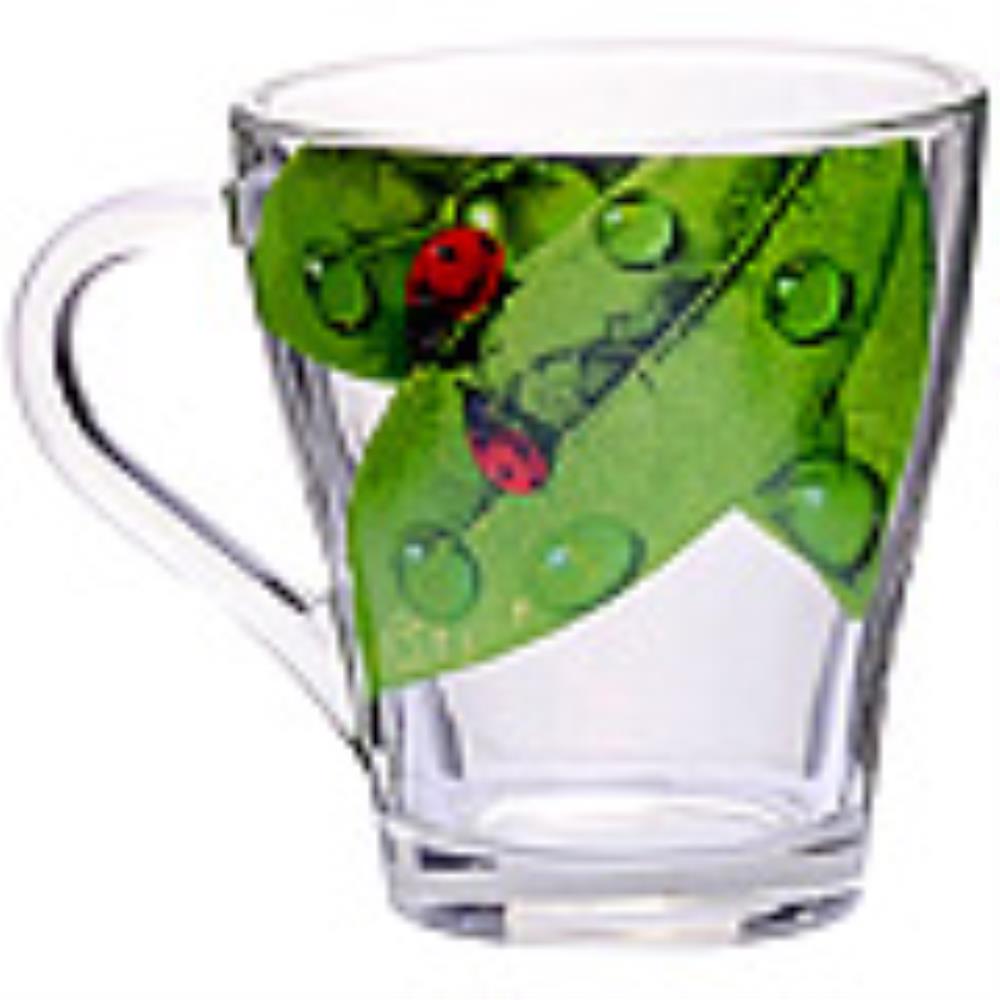 1649-Д6 Кружка для чая 250мл Зеленый лист. (х20)