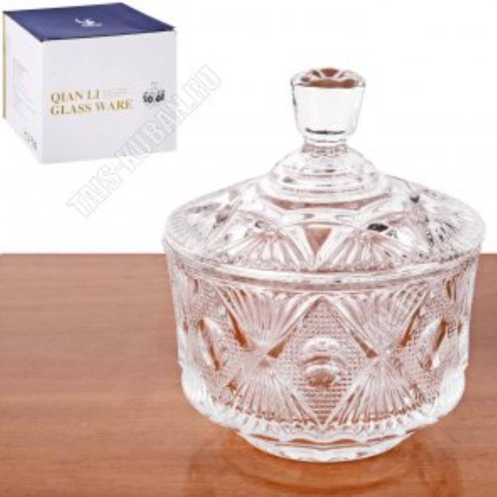 011 TG Ваза для конфет/печенья d-13см, h-14 см в упаковке