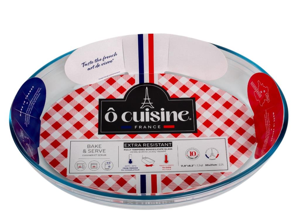 O CUISINE Блюдо для запекания и выпечки 30x21х6см 2.2л овальное