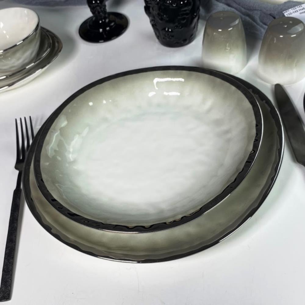 122-125 Набор из 2 глубоких тарелок 22,5х21,5х3,5см TORONTO CREAM в под.уп.(х12)Фарфор 122-125 Набор из 2 глубоких тарелок 22,5х21,5х3,5см TORONTO CREAM в под.уп.(х12)Фарфор