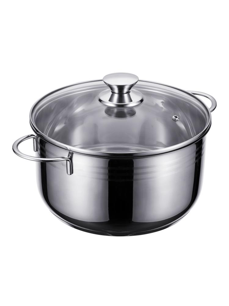 93-BIMv-09 Кастрюля со стек. кр. 4л; 21х11см Linea BIMBO vitro