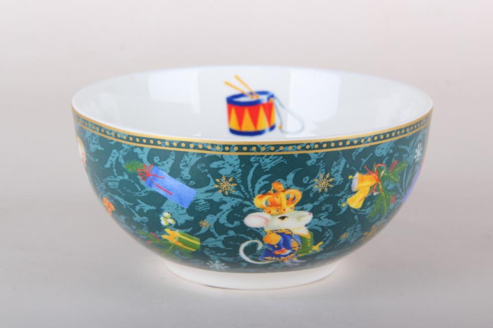 Щелкунчик и мышиный король, зеленый Салатник 14см/610мл  кратно 6