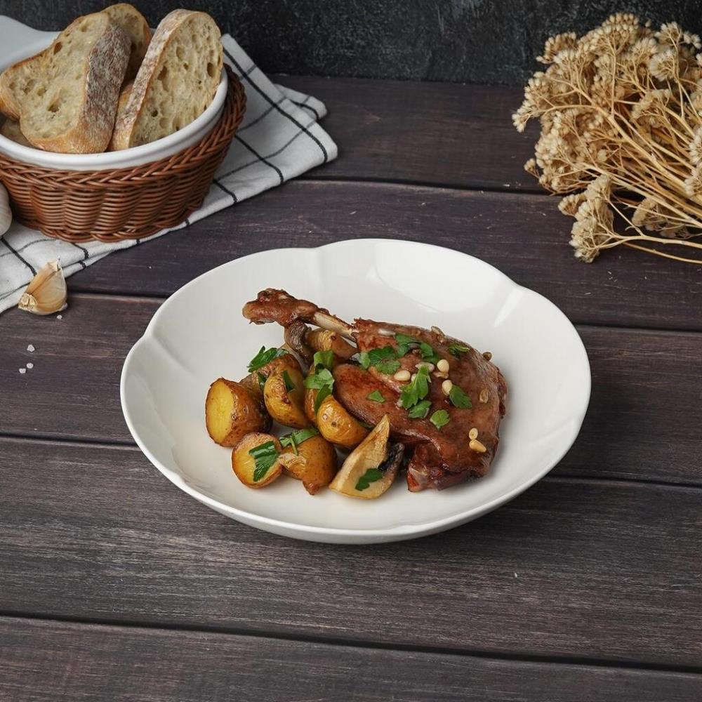 Retro Ritz & Bella-White Салатник 22 см, 700мл, фарфор 