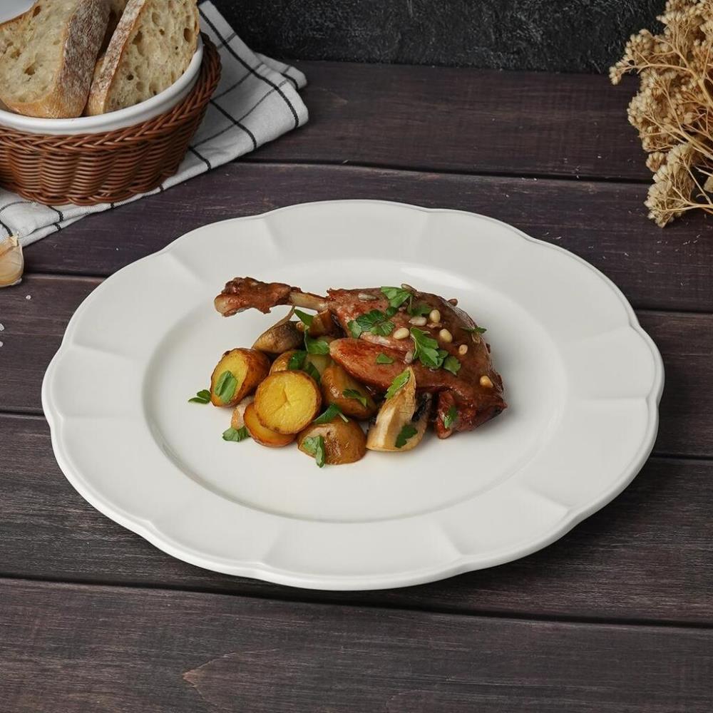 Retro Ritz & Bella-White Тарелка 30 см, фарфор 