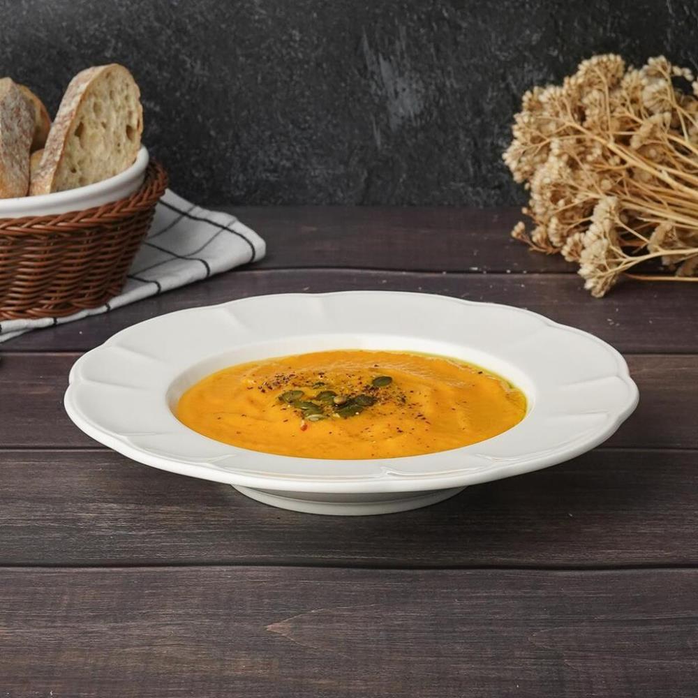 Retro Ritz & Bella-White Тарелка глубокая 23 см, 290 мл, фарфор 