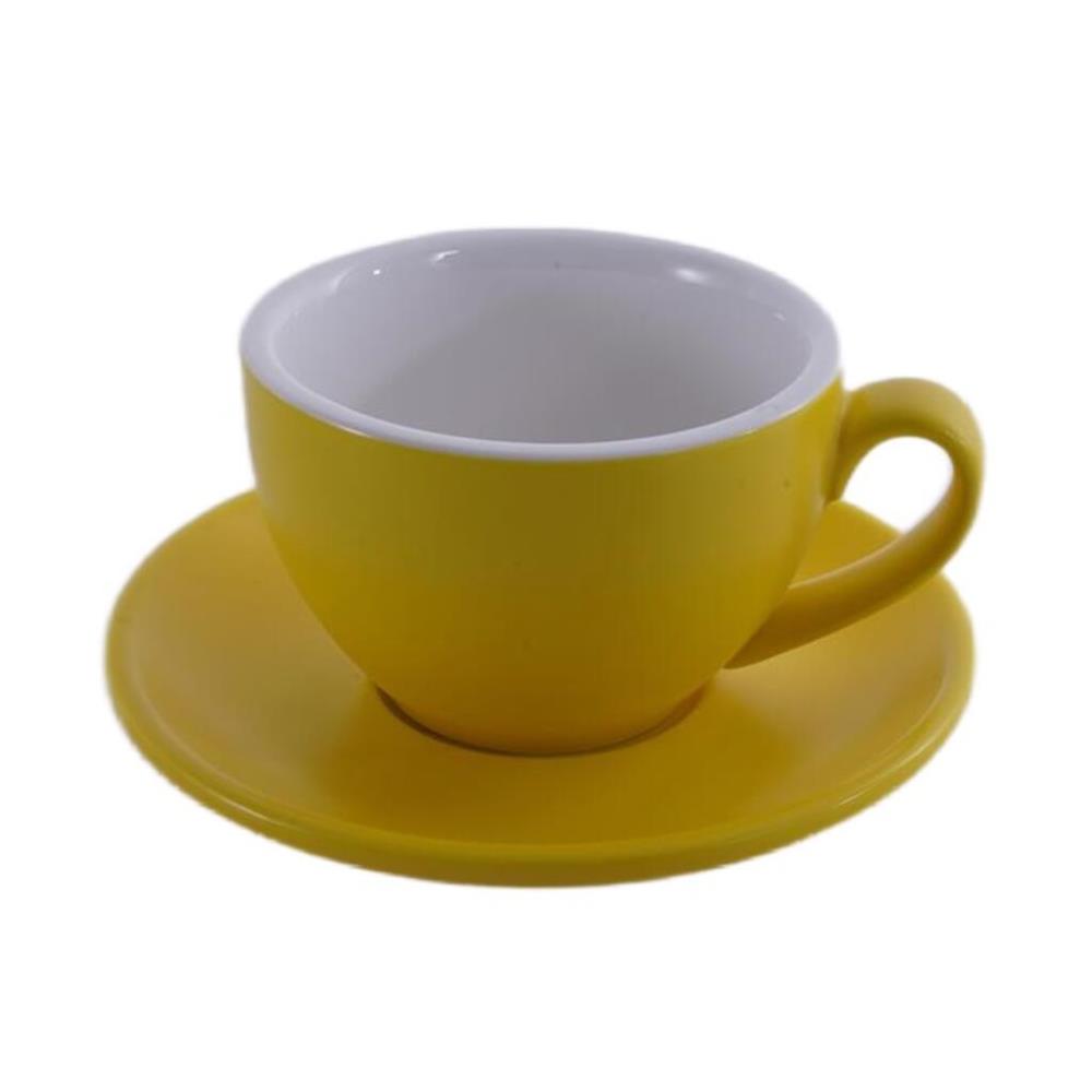 Barista (Бариста) Кофейно-чайная пара 200 мл,желтый-матовый цвет,P.L. Proff Cuisine