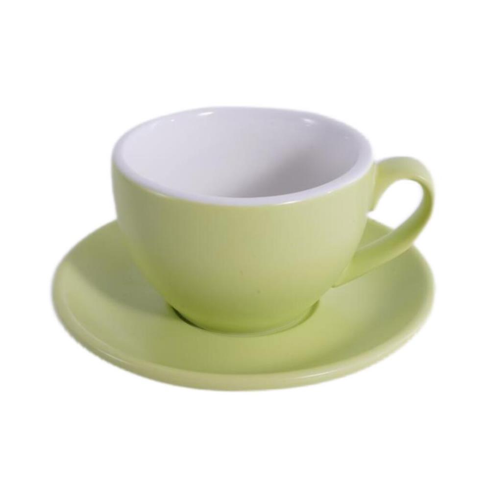 Barista (Бариста) Кофейно-чайная пара 200 мл,матовый цвет зеленого плода, P.L. Proff Cuisine