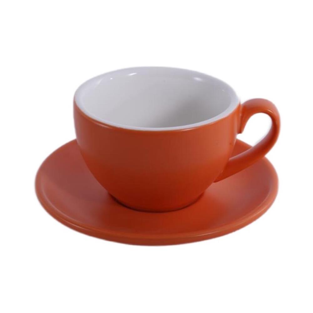 Barista (Бариста) Кофейно-чайная пара 200 мл,оранжевый-матовый цвет,P.L. Proff Cuisine